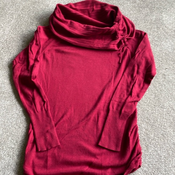 Red Cowl Neck Sweater - Picture 1 of 3